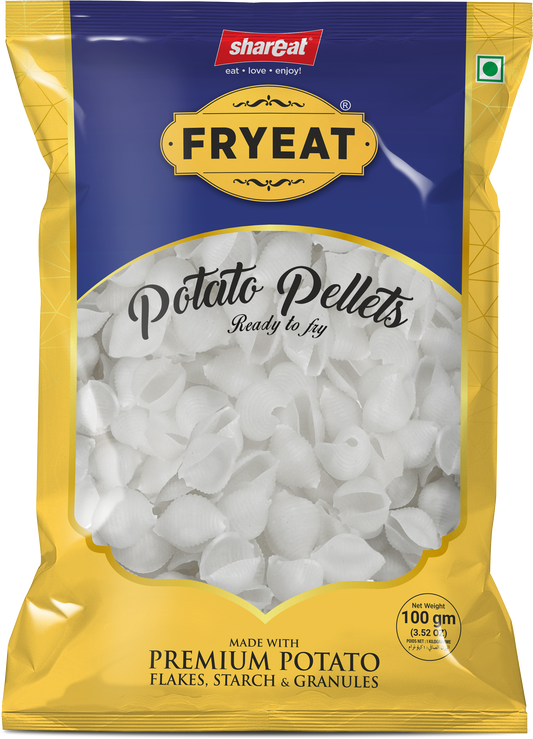 Fryeat Shell Potato Pellets For Vrat/Fast (100 Gram)