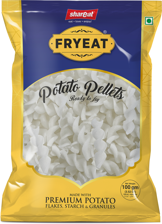 Fryeat Spiral Potato Pellets For Vrat/Fast (100 Gram)