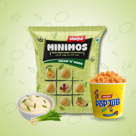 Cream N Onion Flavored Raw Pani Puri Pellets, perfect for kids